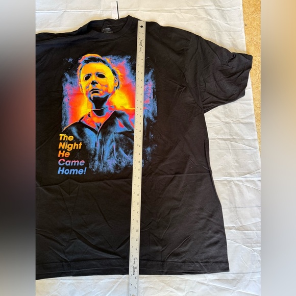 Halloween Michael Myers Adult Mens L Black T Shirt Horror Movie Tee NWT - Picture 11 of 12